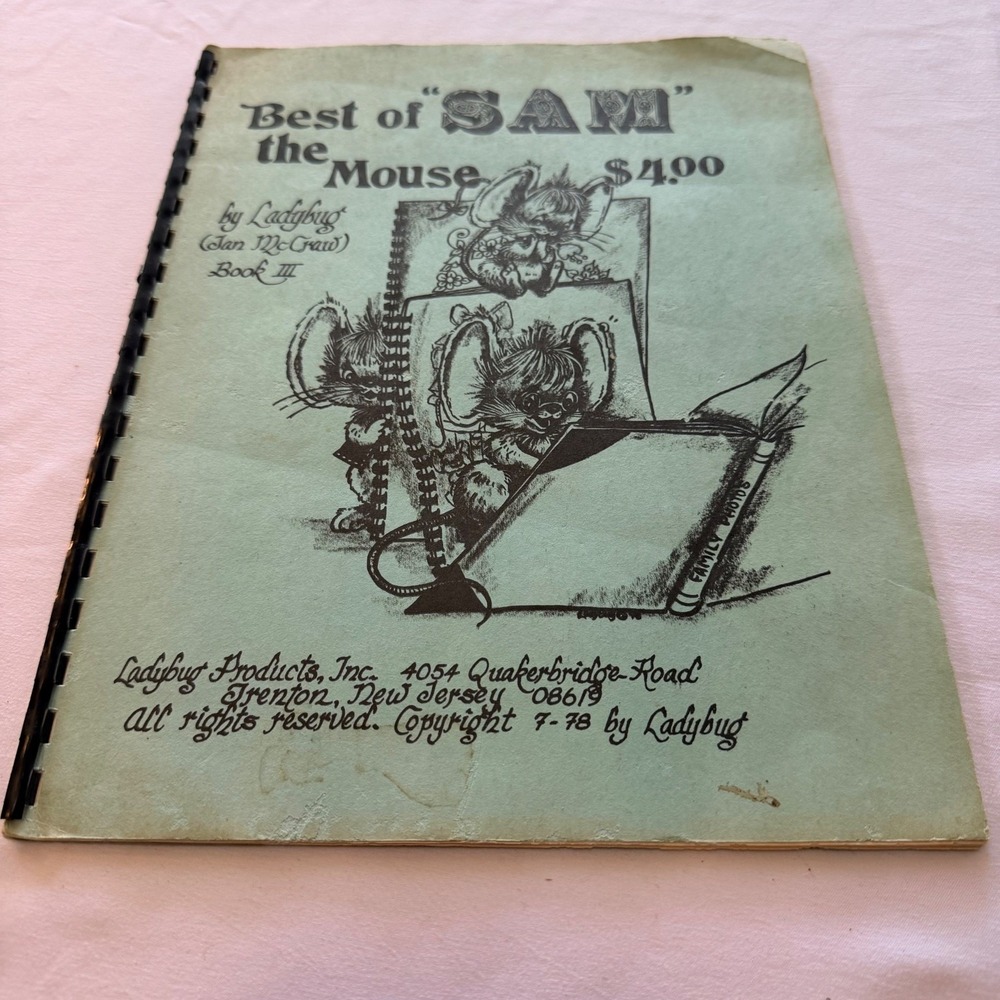 Vintage Ladybug Products Sam the Mouse‎ Book III Craft Instruction Book 1978